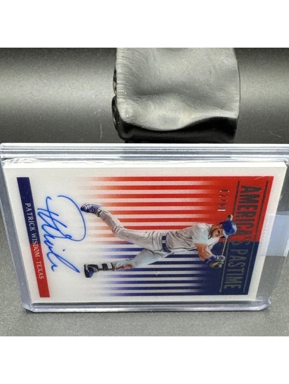 Patrick Wisdom America's Pastime No. AP-PW Panini 2019 Autographed 44/99